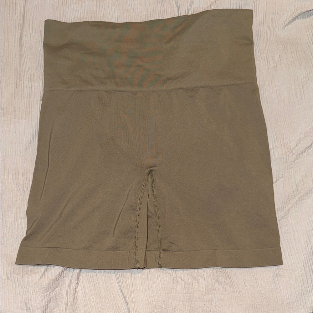SKIMS Olive Green Women's High-Waisted Shorts